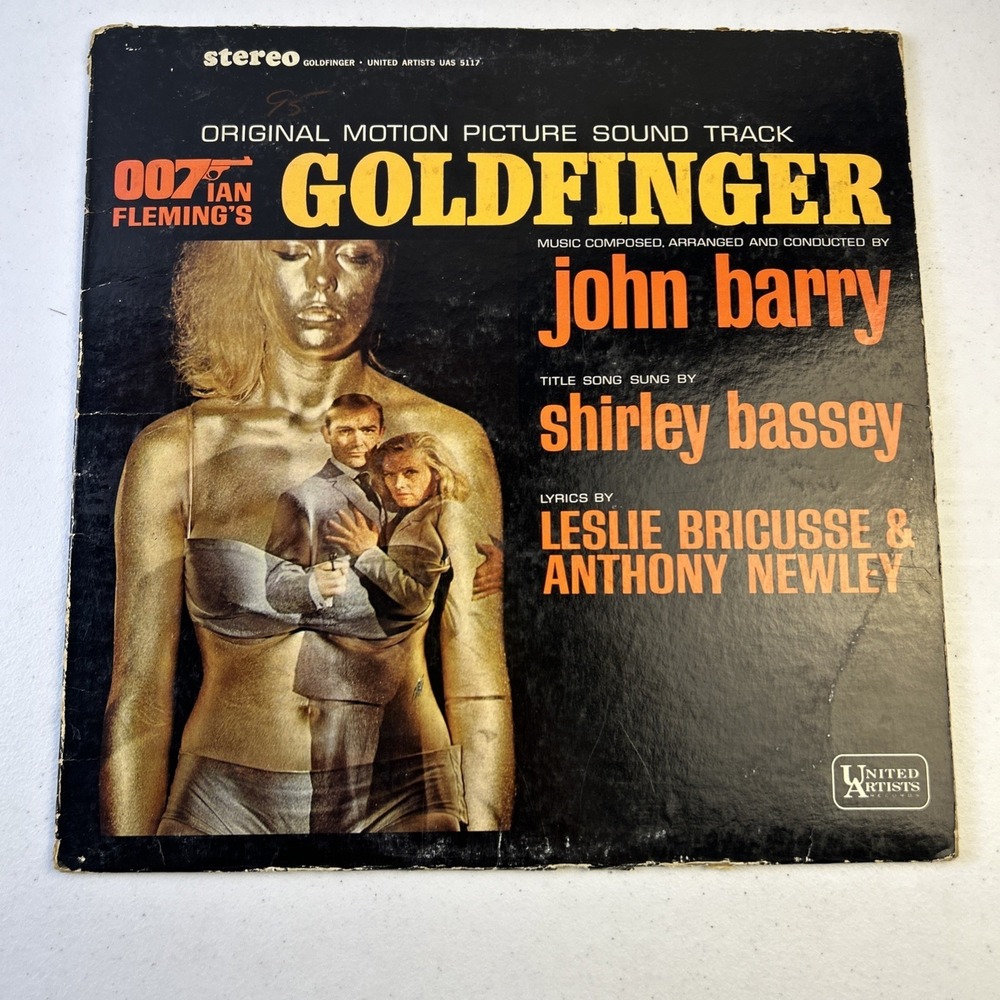 Goldfinger James Bond 007 John‎ Barry Vinyl LP Record 1964 Soundtrack UAS 5117